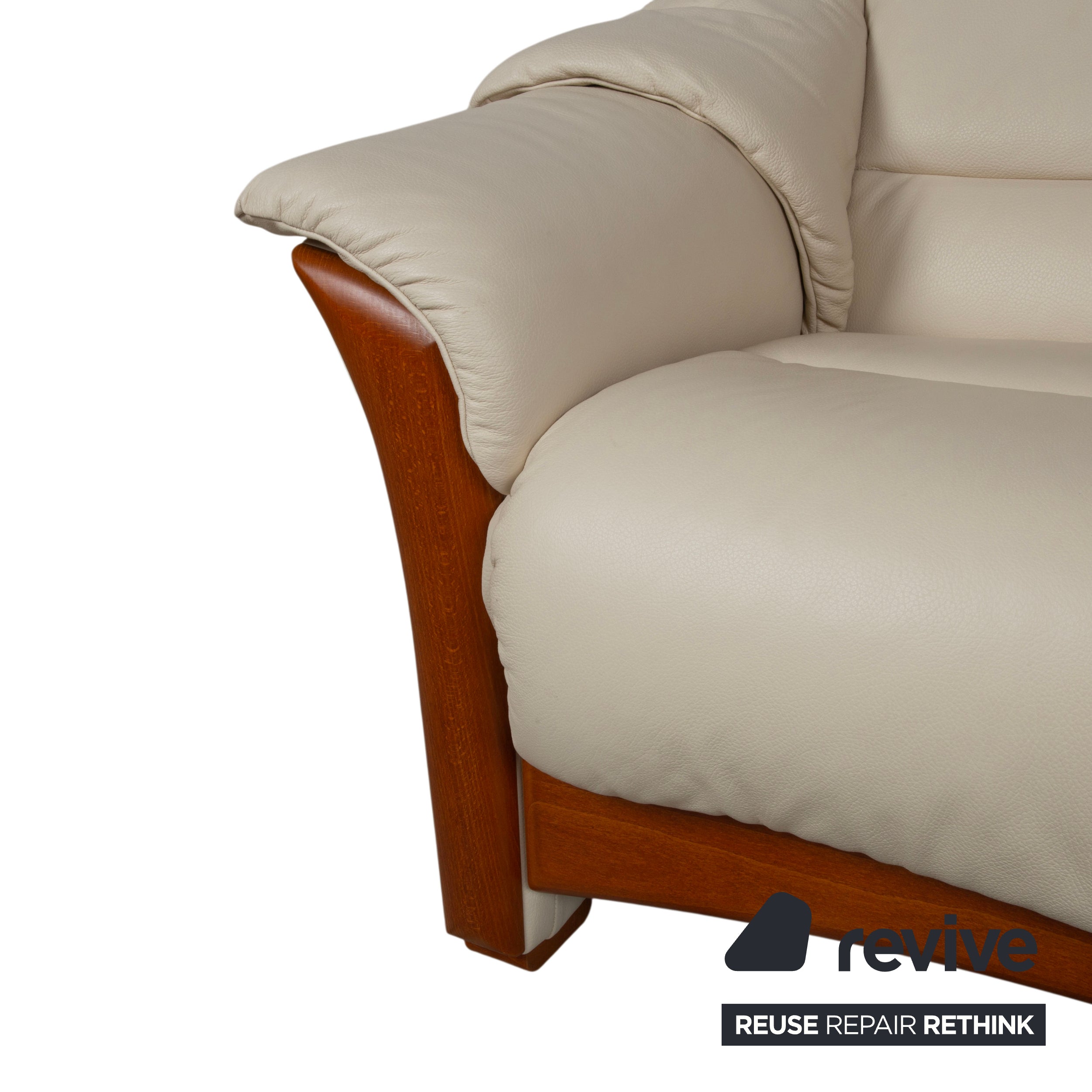 Stressless Oslo Leder Viersitzer Creme Sofa Couch