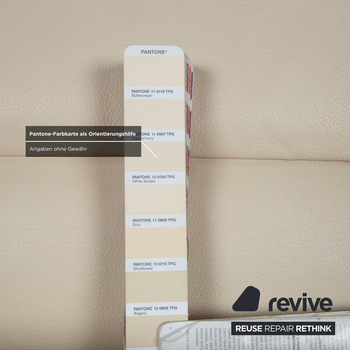 Stressless Oslo Leder Viersitzer Creme Sofa Couch