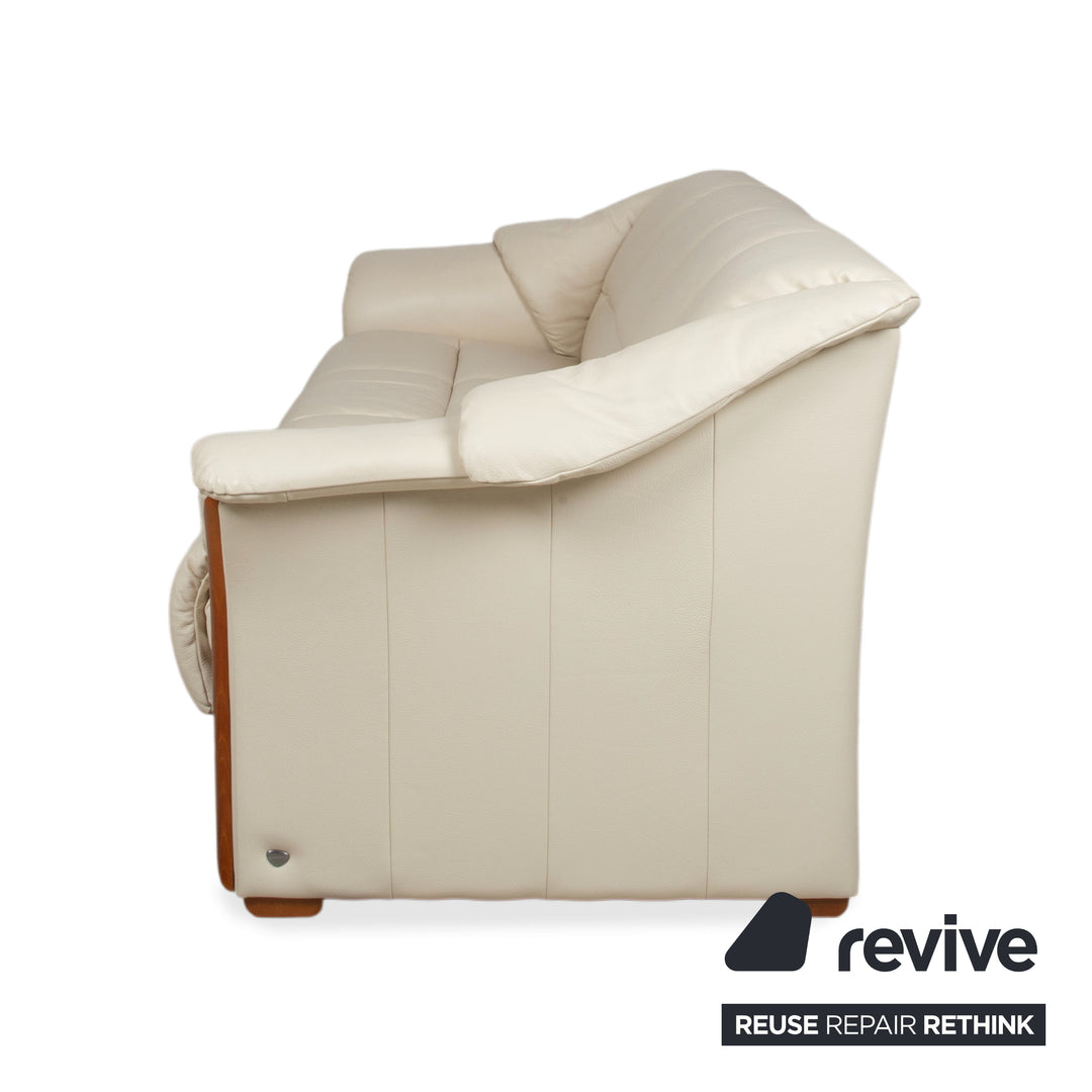 Stressless Oslo Leder Viersitzer Creme Sofa Couch