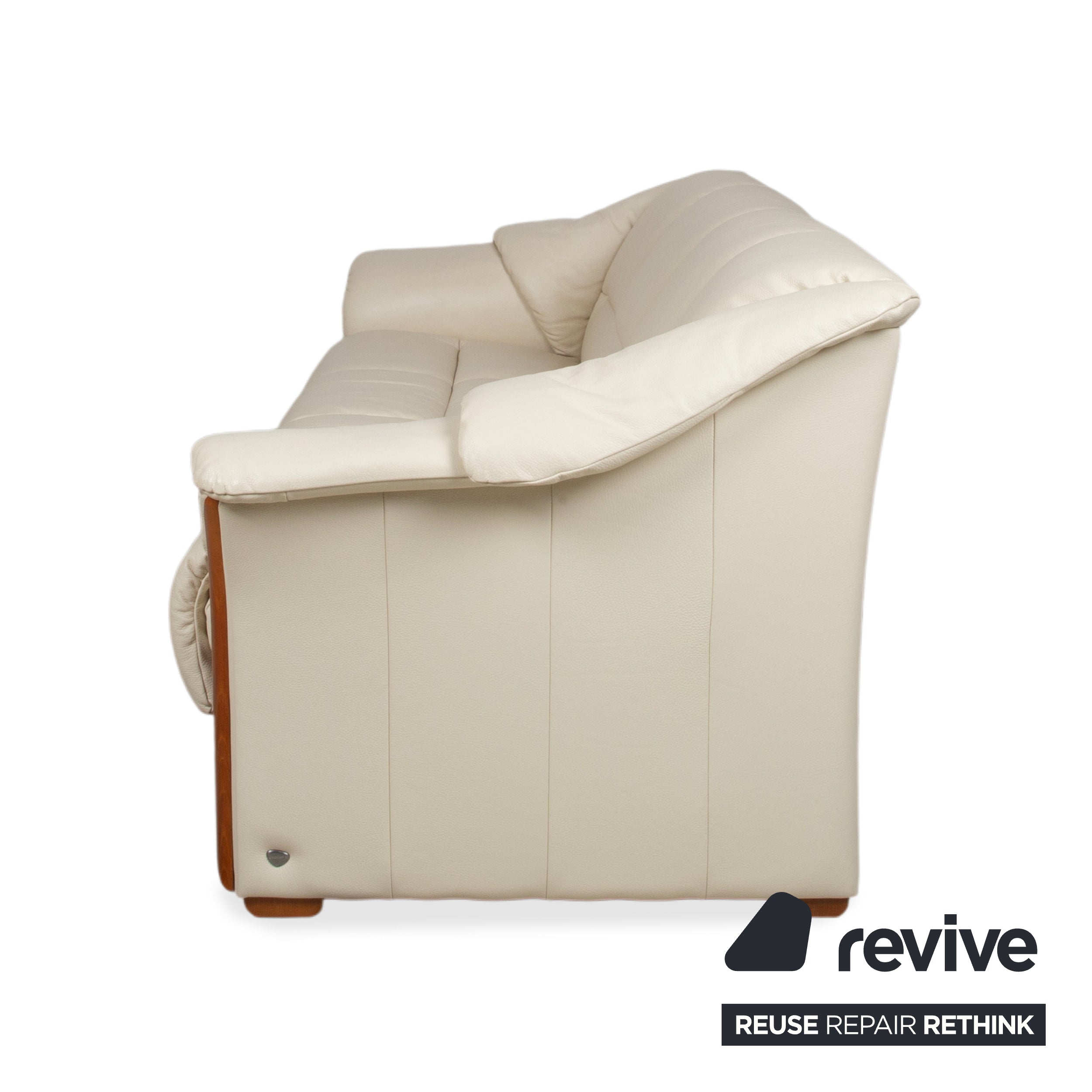 Stressless Oslo Leder Viersitzer Creme Sofa Couch