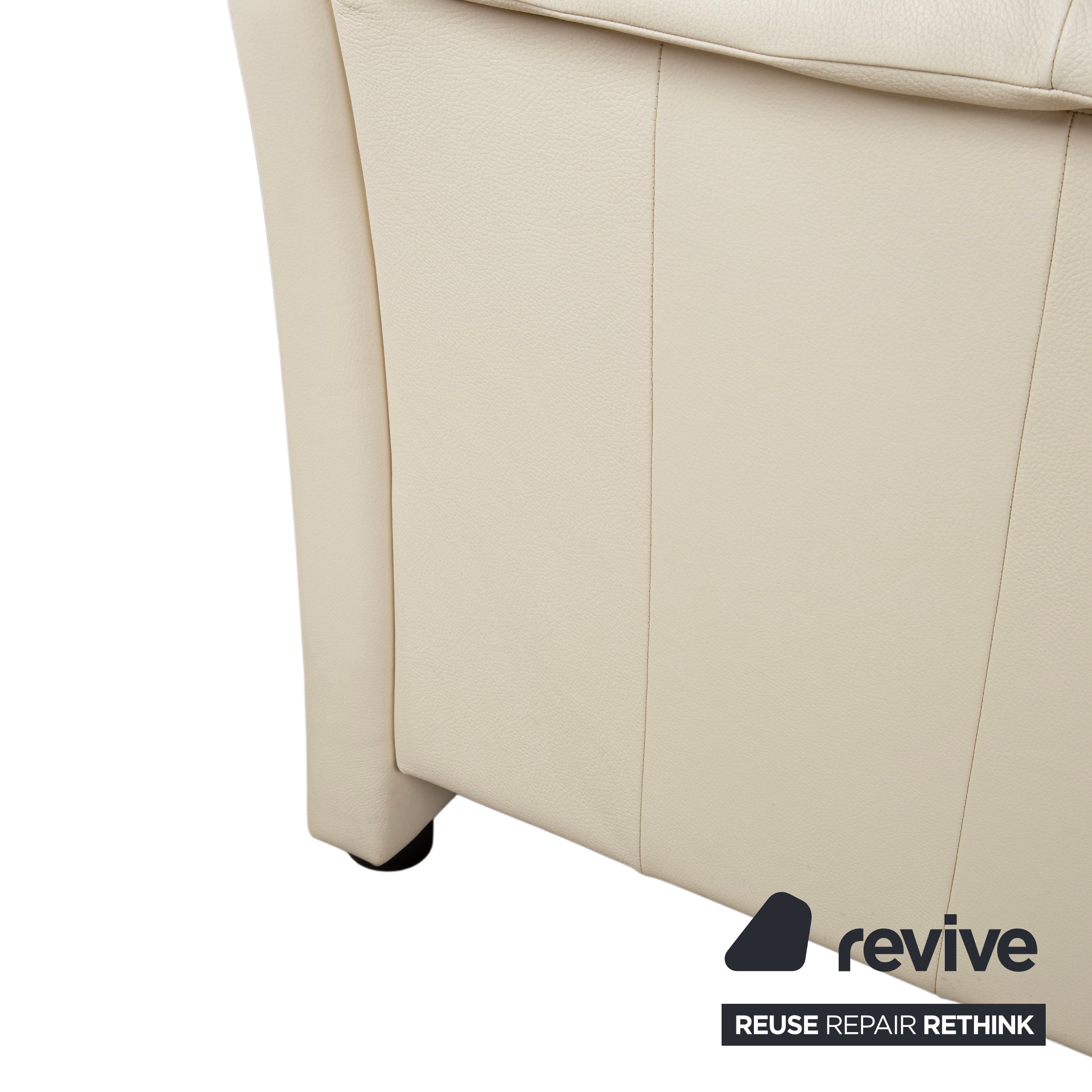 Stressless Oslo Leder Viersitzer Creme Weiß Eierschale Sofa Couch