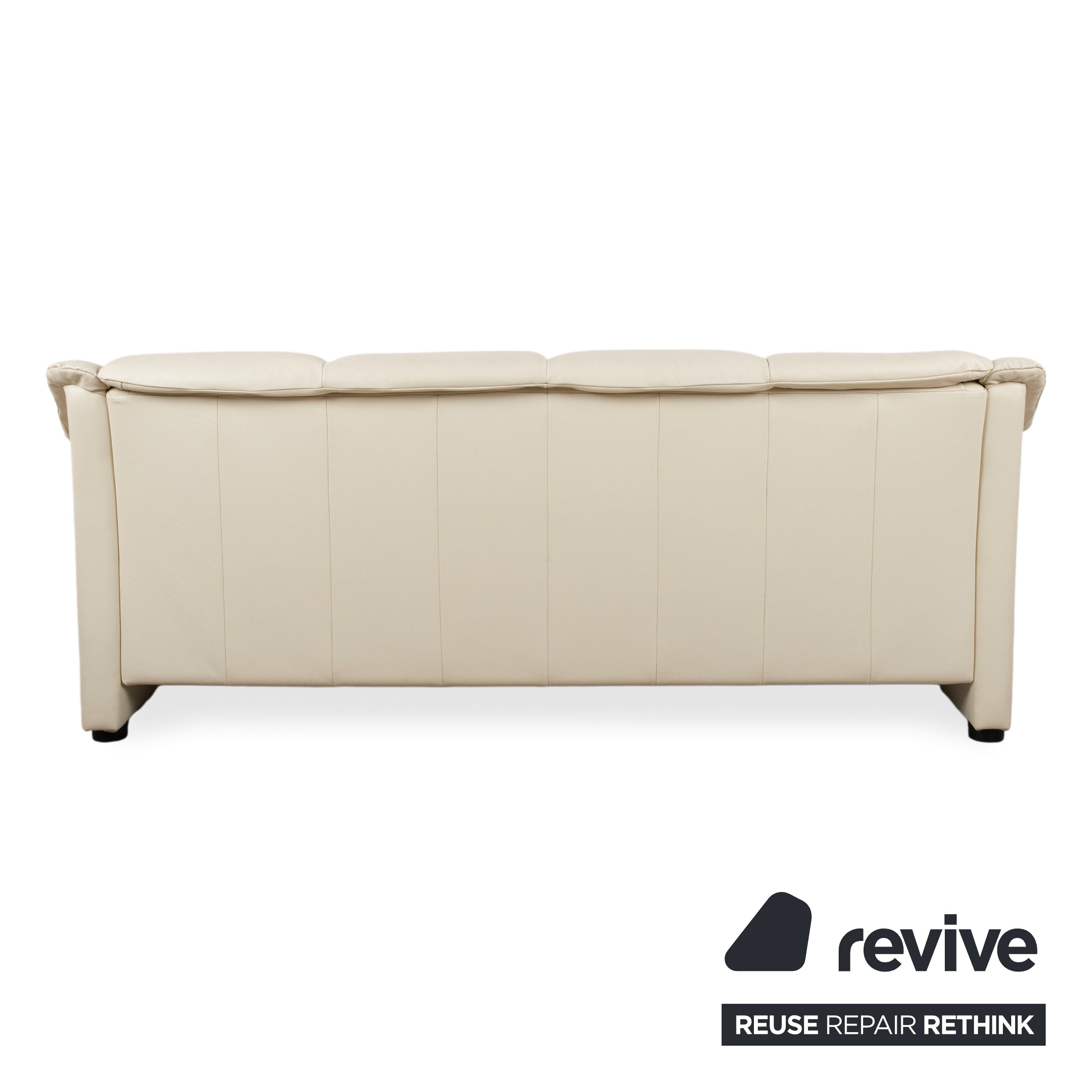 Stressless Oslo Leder Viersitzer Creme Weiß Eierschale Sofa Couch