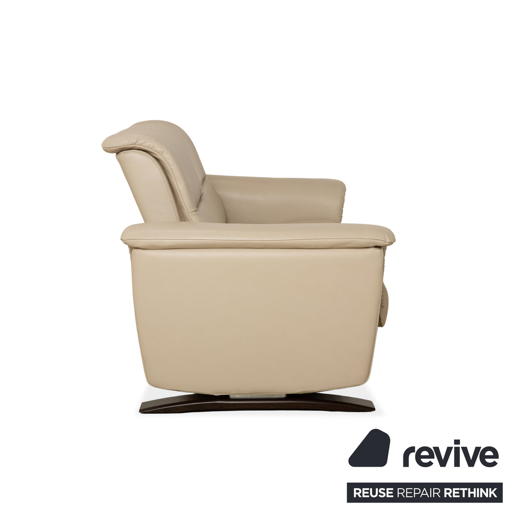 Stressless Panorama Garnitur Leder Dreisitzer + Zweisitzer Beige Sofa Couch