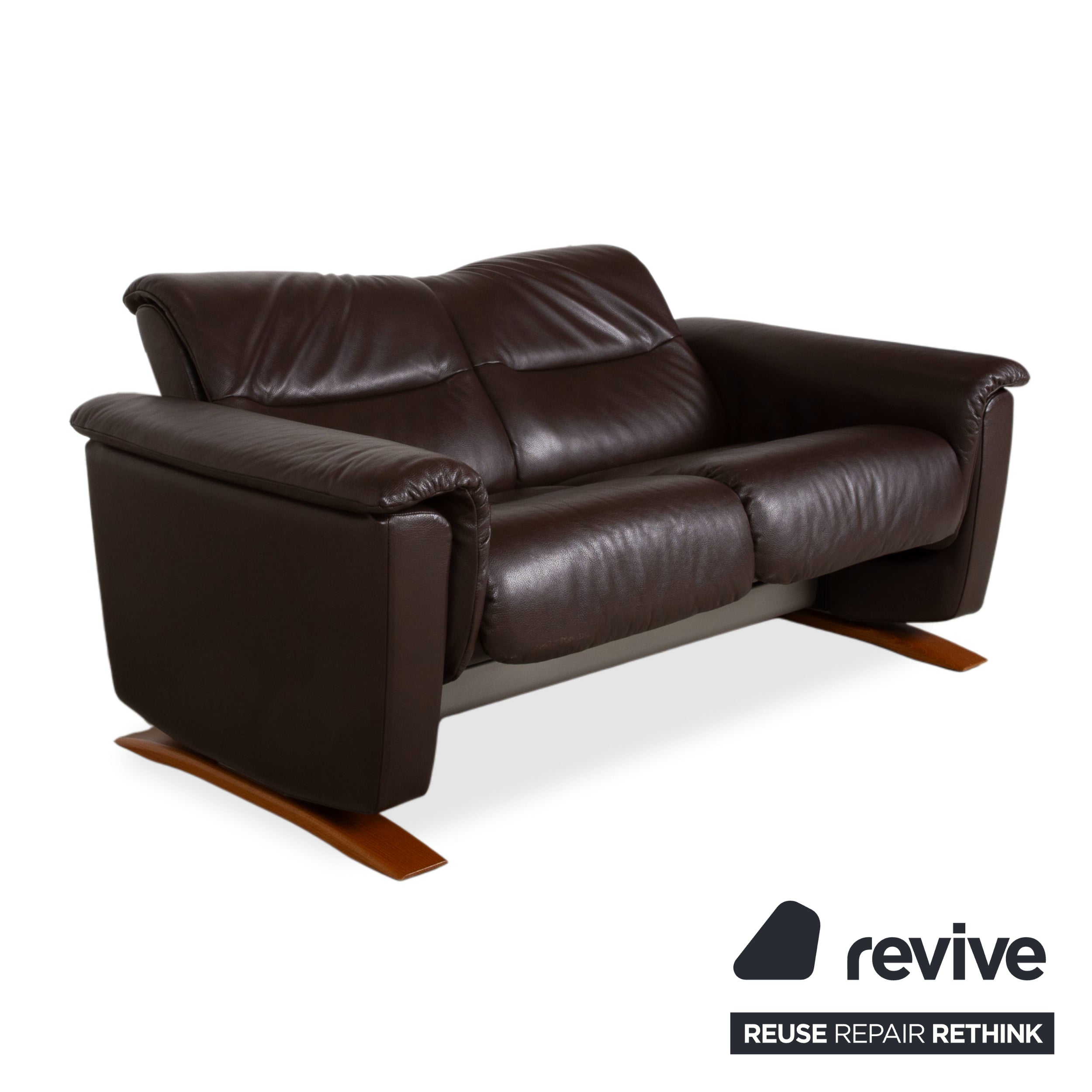 Stressless Panorama Leder Zweisitzer Braun Espresso manuelle Funktion Sofa Couch