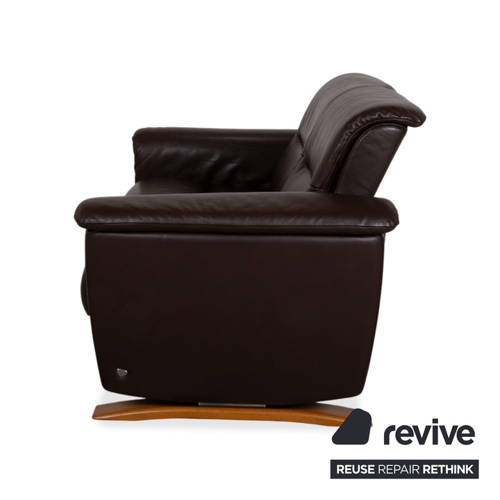 Stressless Panorama Leder Zweisitzer Braun Espresso manuelle Funktion Sofa Couch