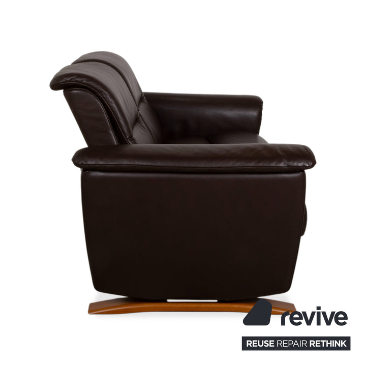 Stressless Panorama Leder Zweisitzer Braun Espresso manuelle Funktion Sofa Couch