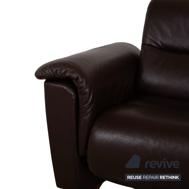 Stressless Panorama Leder Zweisitzer Braun Espresso manuelle Funktion Sofa Couch