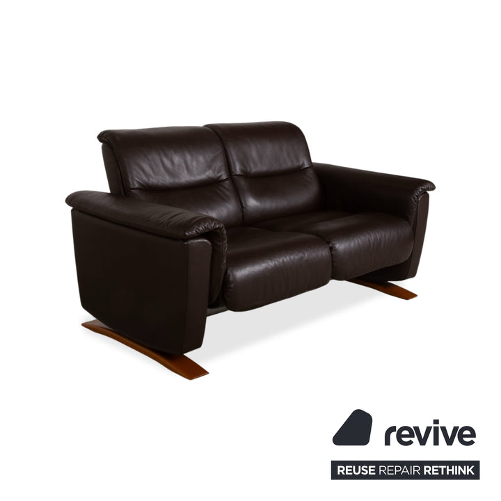 Stressless Panorama Leder Zweisitzer Braun Espresso manuelle Funktion Sofa Couch