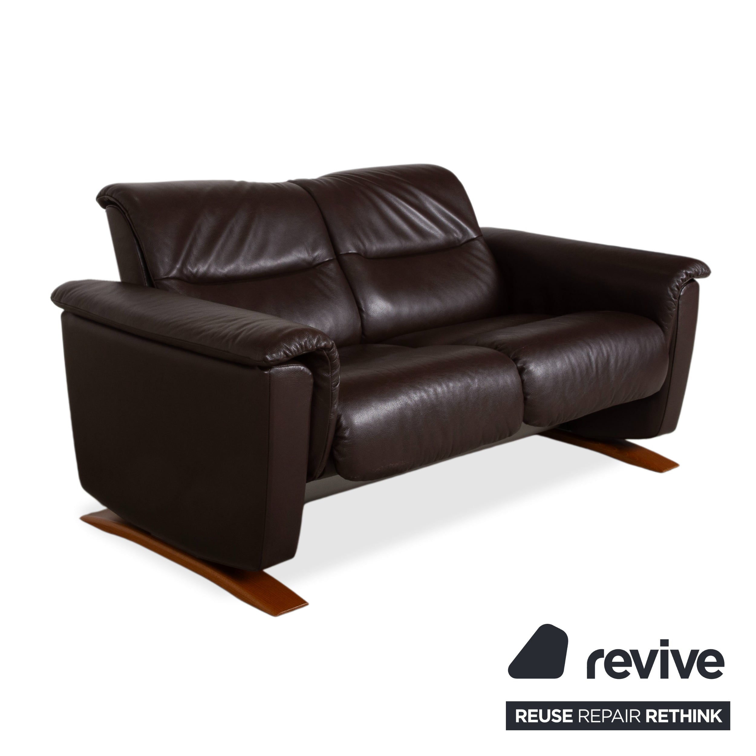 Stressless Panorama Leder Zweisitzer Braun Espresso manuelle Funktion Sofa Couch