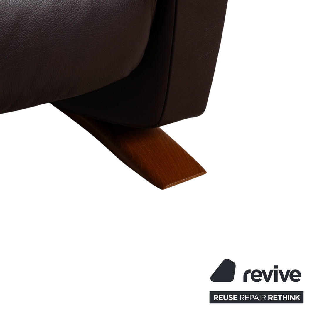 Stressless Panorama Leder Zweisitzer Braun Espresso manuelle Funktion Sofa Couch