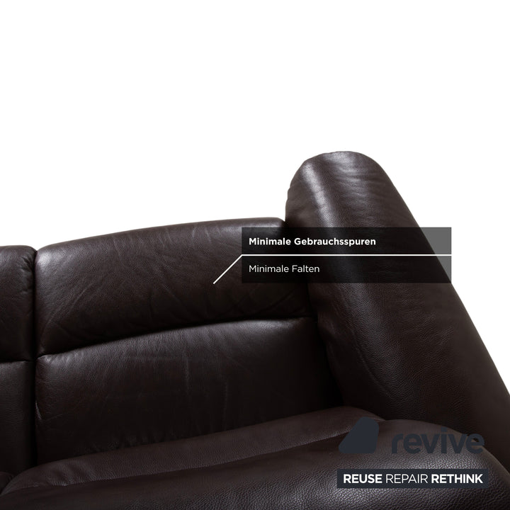 Stressless Panorama Leder Zweisitzer Braun Espresso manuelle Funktion Sofa Couch