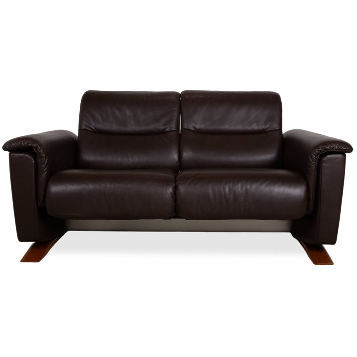 Stressless Panorama Leder Zweisitzer Braun Espresso manuelle Funktion Sofa Couch