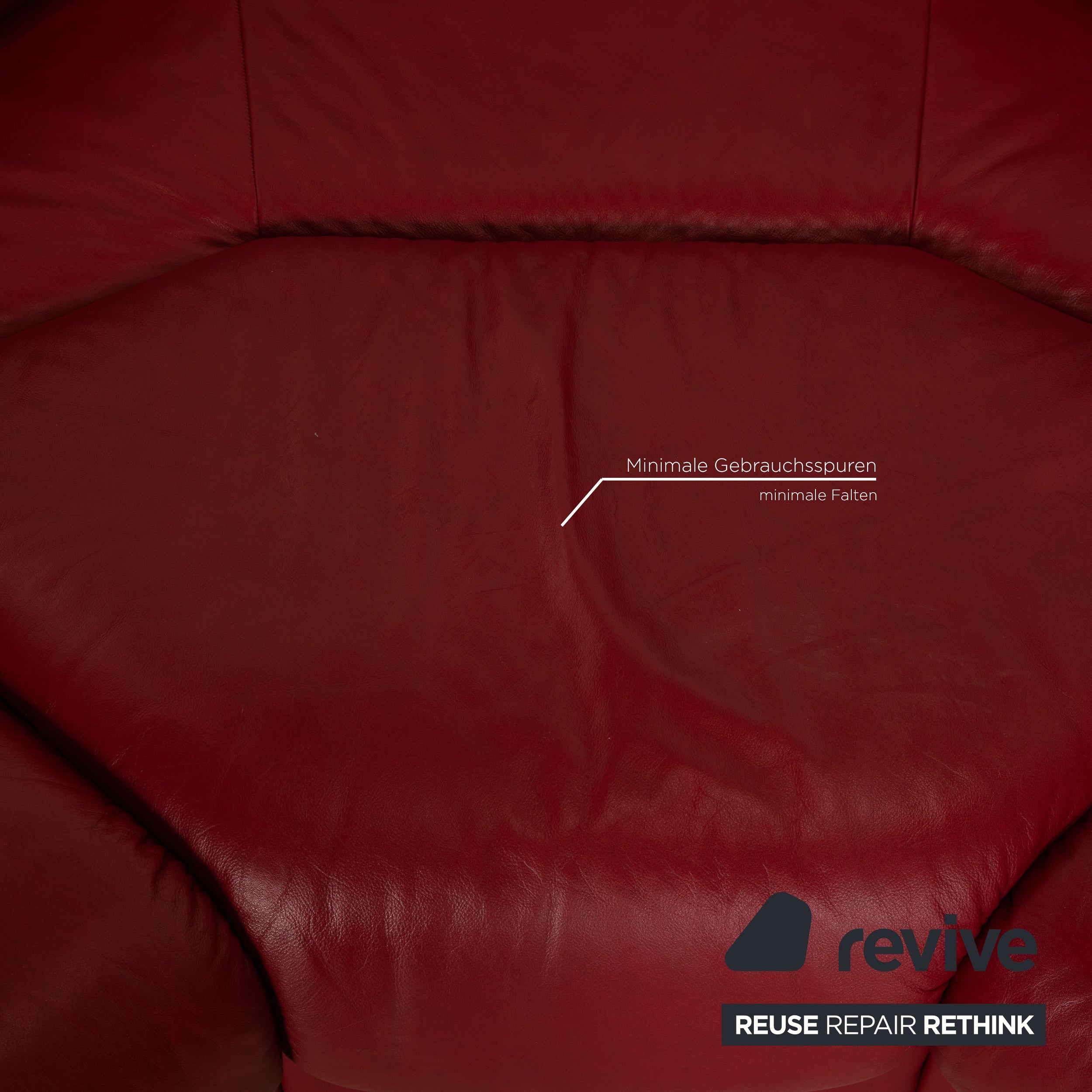 Canapé d'angle en cuir Stressless Paradise, canapé rouge