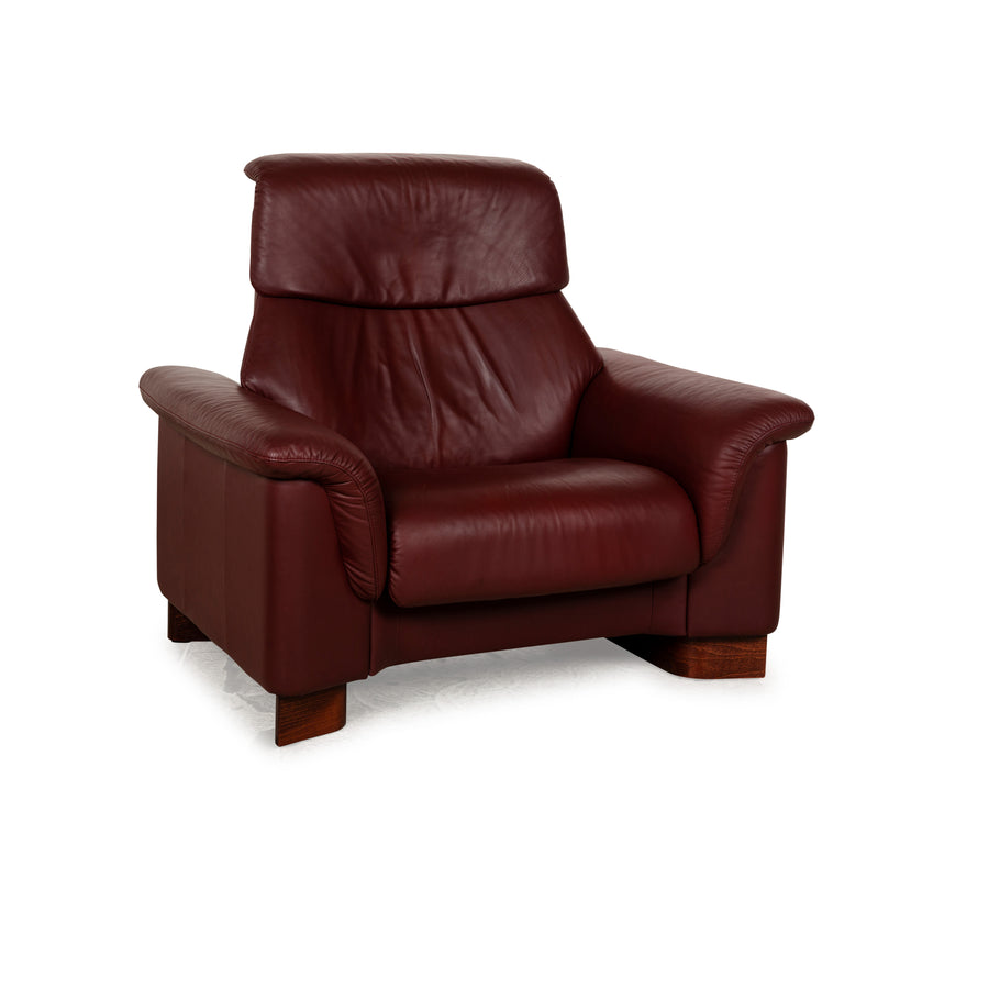 Stressless Paradise Leder Sessel Rot manuelle Funktion