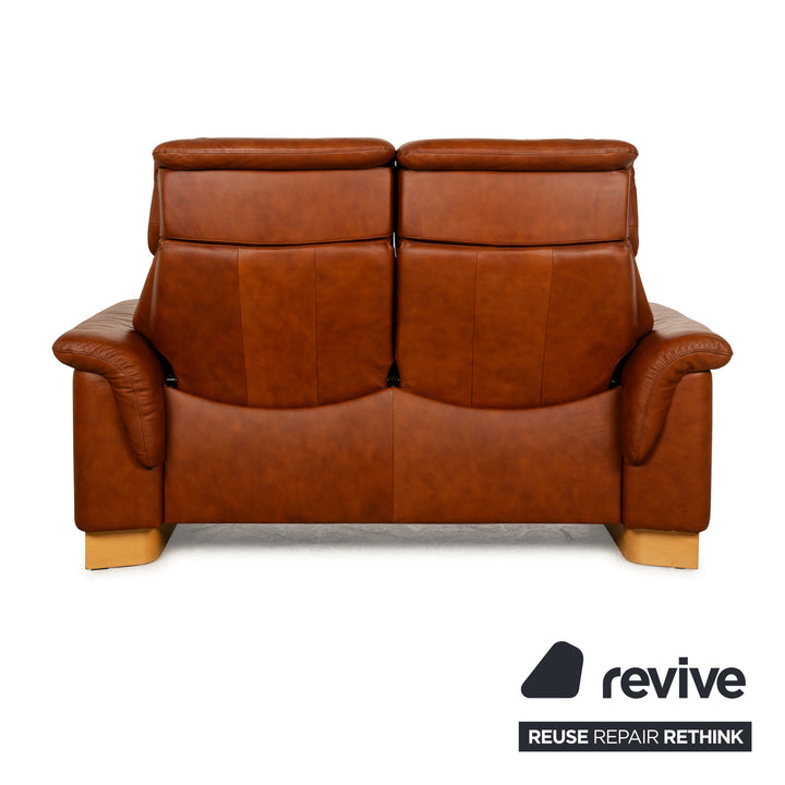 Stressless Paradise Leder Zweisitzer Braun manuelle Funktion Sofa Couch