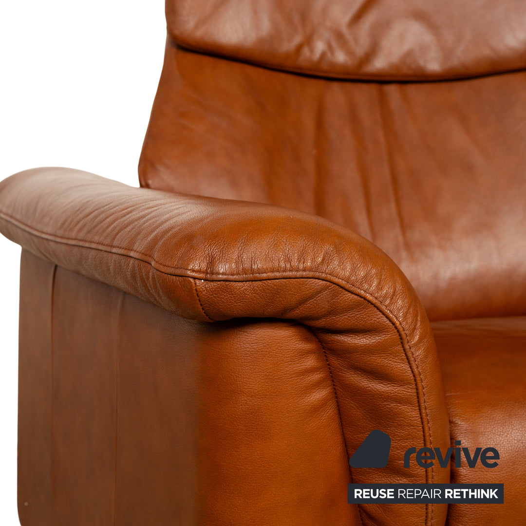 Stressless Paradise Leder Zweisitzer Braun manuelle Funktion Sofa Couch