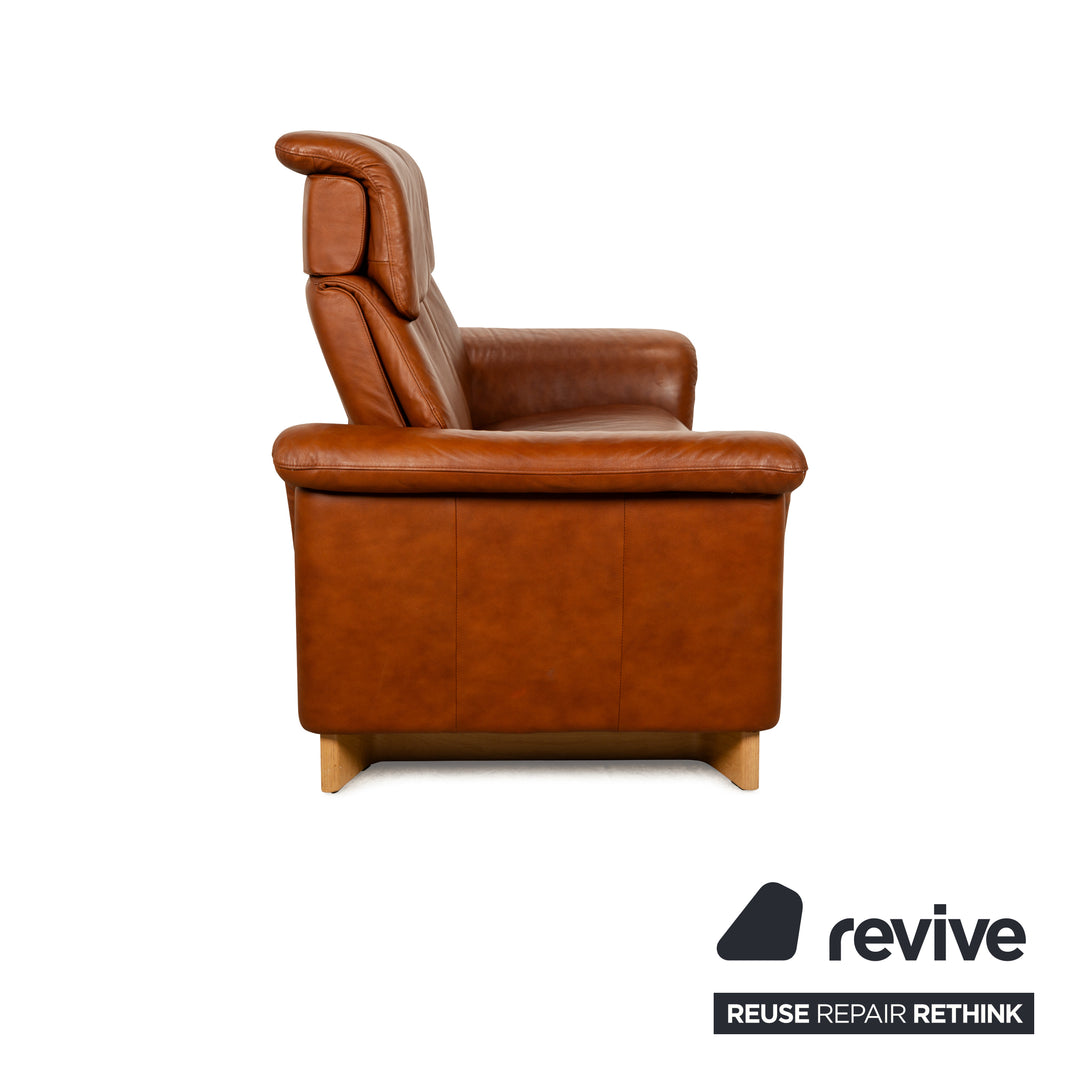 Stressless Paradise Leder Zweisitzer Braun manuelle Funktion Sofa Couch