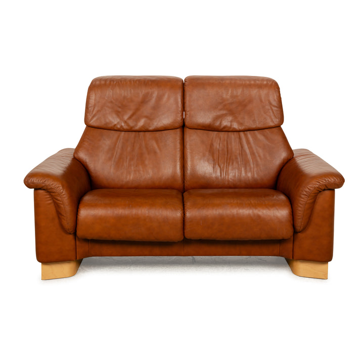 Stressless Paradise Leder Zweisitzer Braun manuelle Funktion Sofa Couch