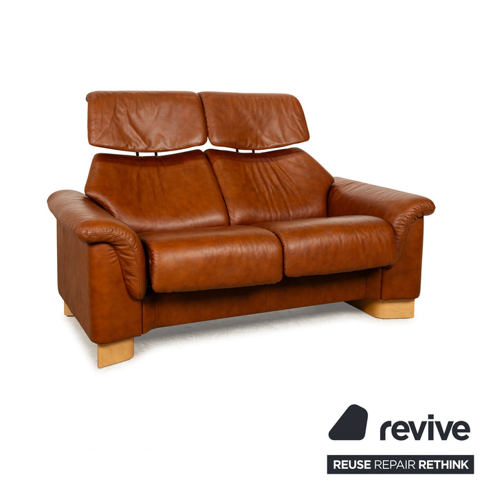Stressless Paradise Leder Zweisitzer Braun manuelle Funktion Sofa Couch