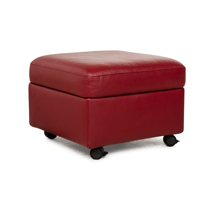 Stressless Pegasus Leder Hocker Rot