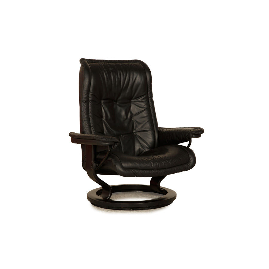 Stressless Prince Leather Armchair Black manual function