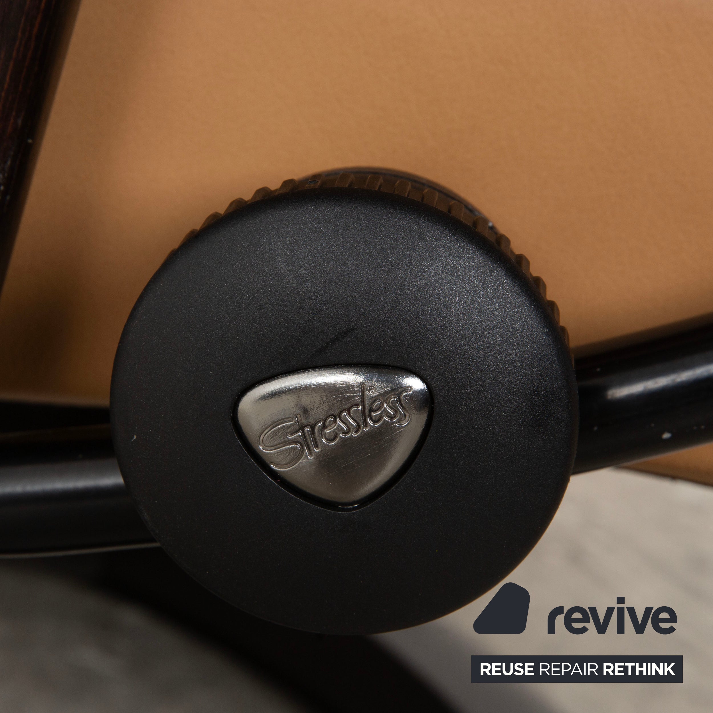 Stressless Reno Leather Recliner Beige incl. Footstool, Manual Function