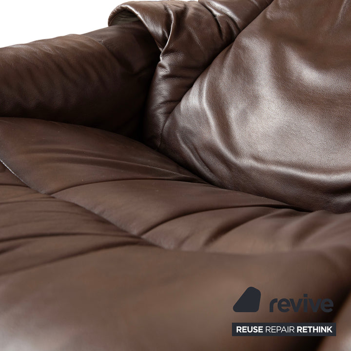 Stressless Reno Leder Sessel Braun inkl. Hocker manuelle Funktion Relaxfunktion
