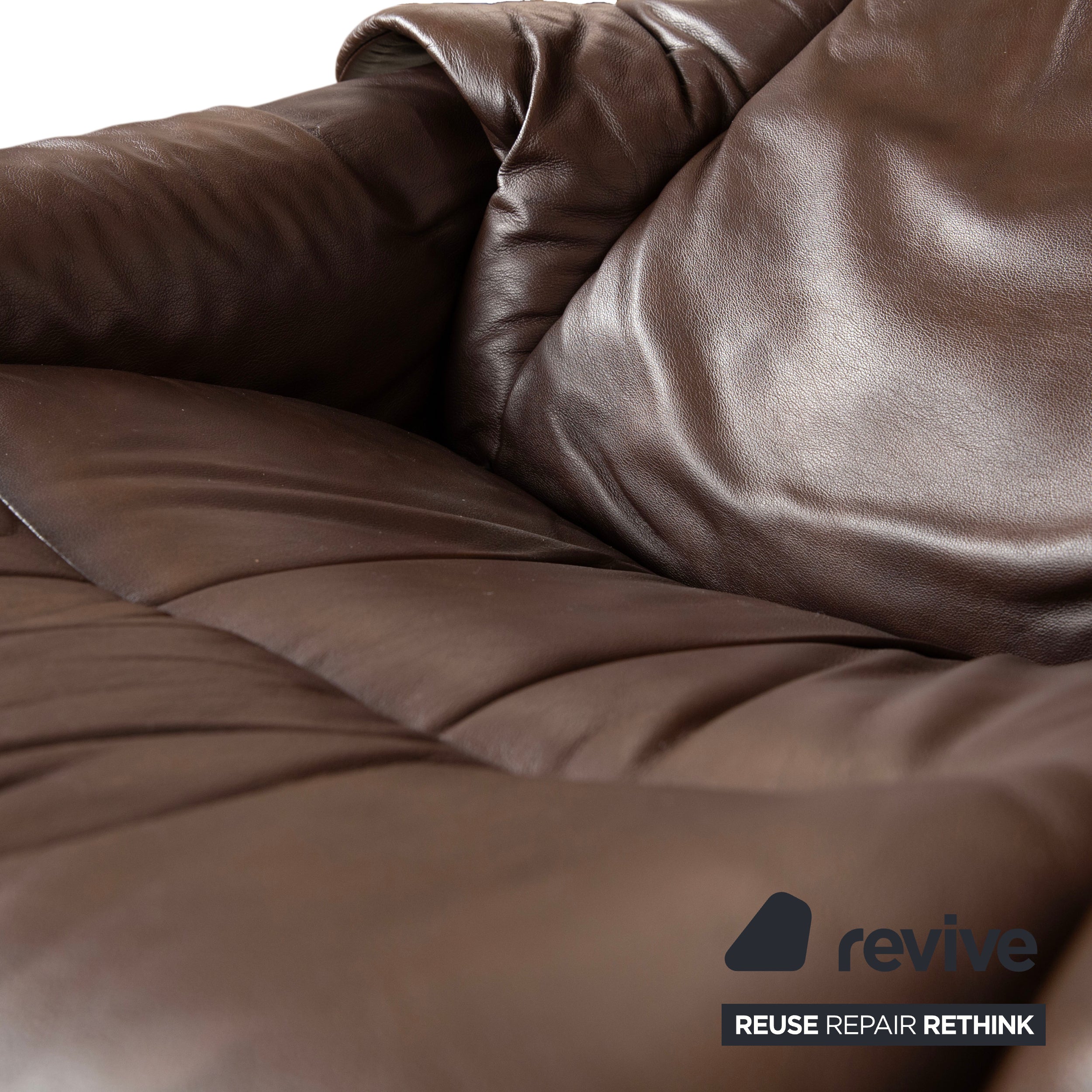 Stressless Reno lænestol i læder, brun inkl. fodskammel, manuel funktion, relaxfunktion