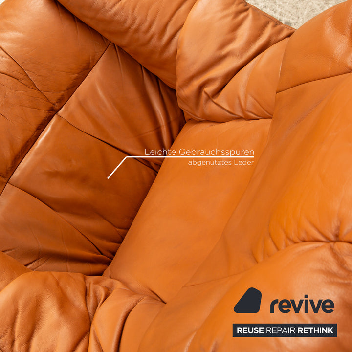 Stressless Reno Leder Sessel inkl. Hocker Braun manuelle Relaxfunktion