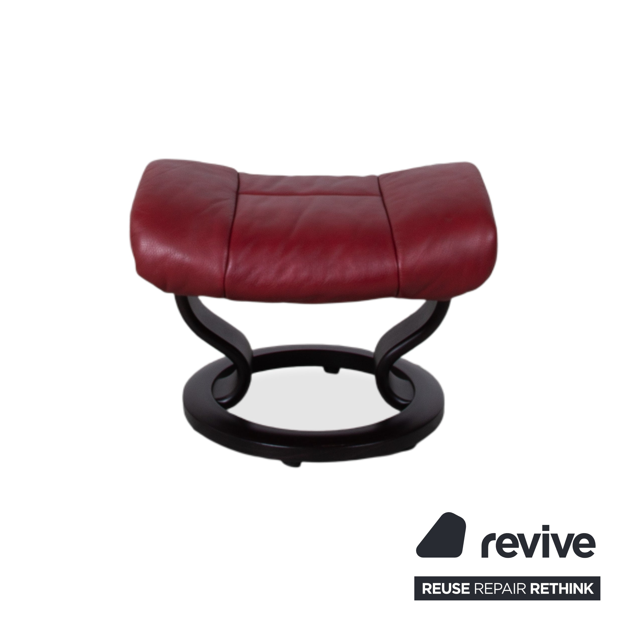 Stressless Reno Leder Sessel Rot inkl. Hocker manuelle Funktion
