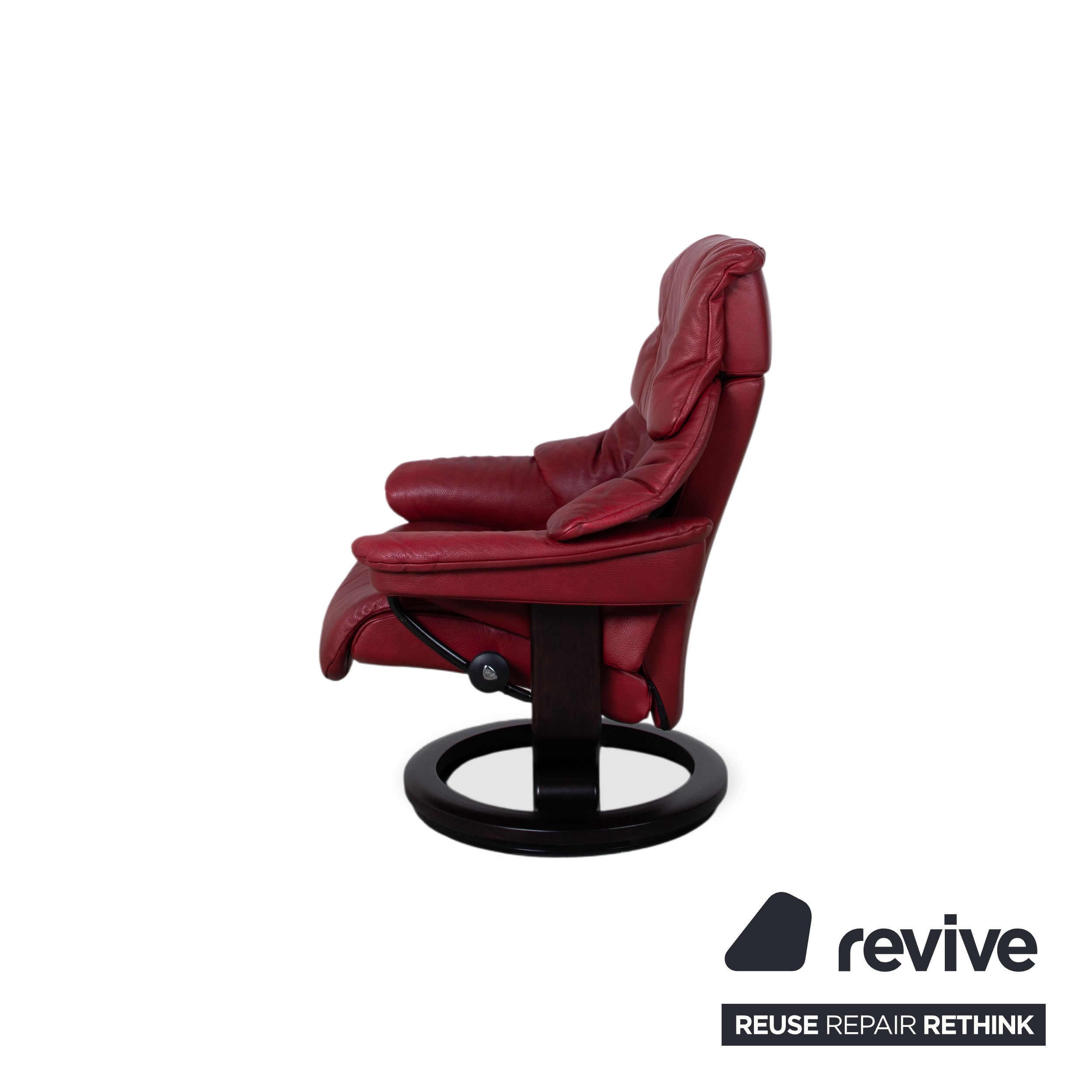 Stressless Reno Leder Sessel Rot inkl. Hocker manuelle Funktion