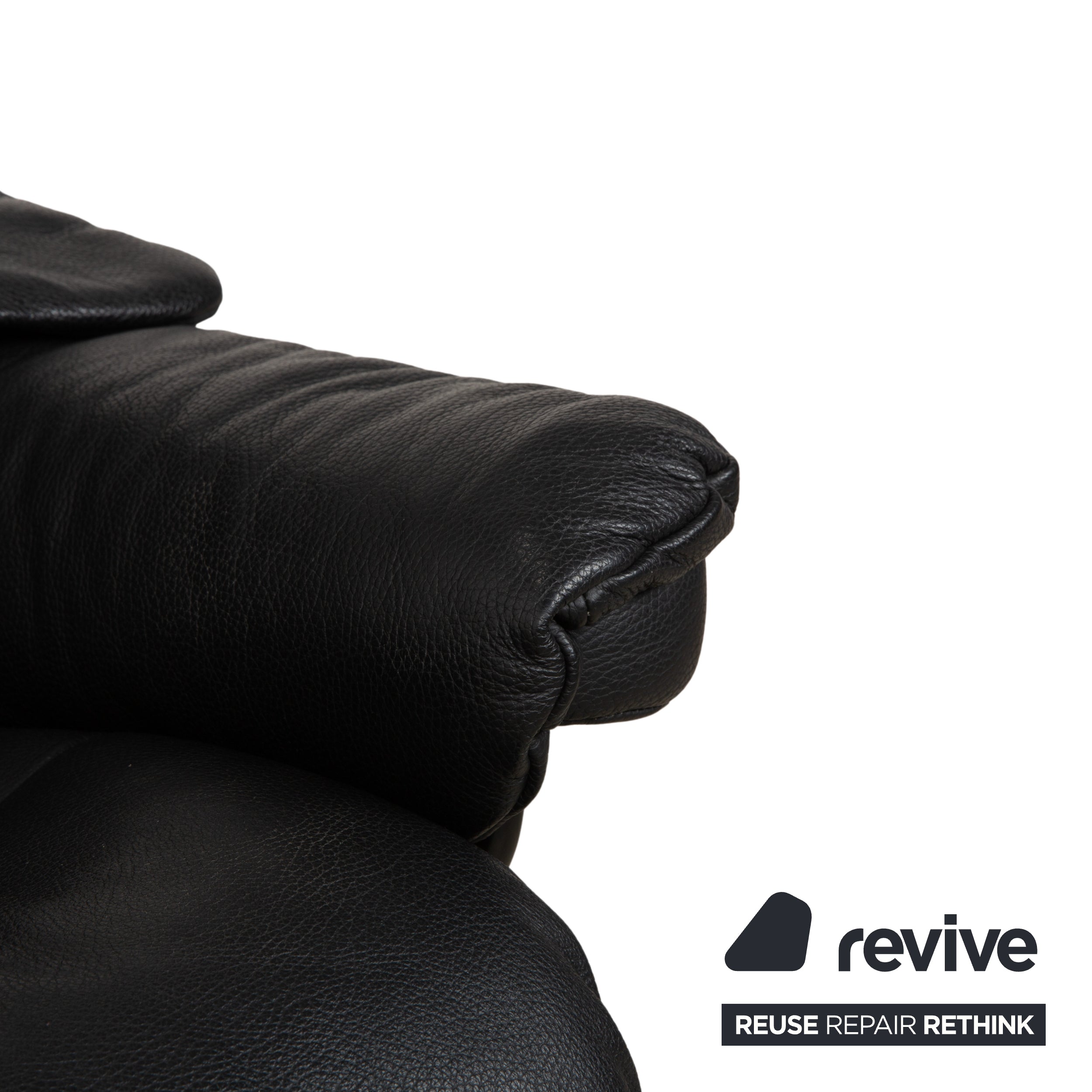 Stressless Reno Leather Recliner Black Manual Function