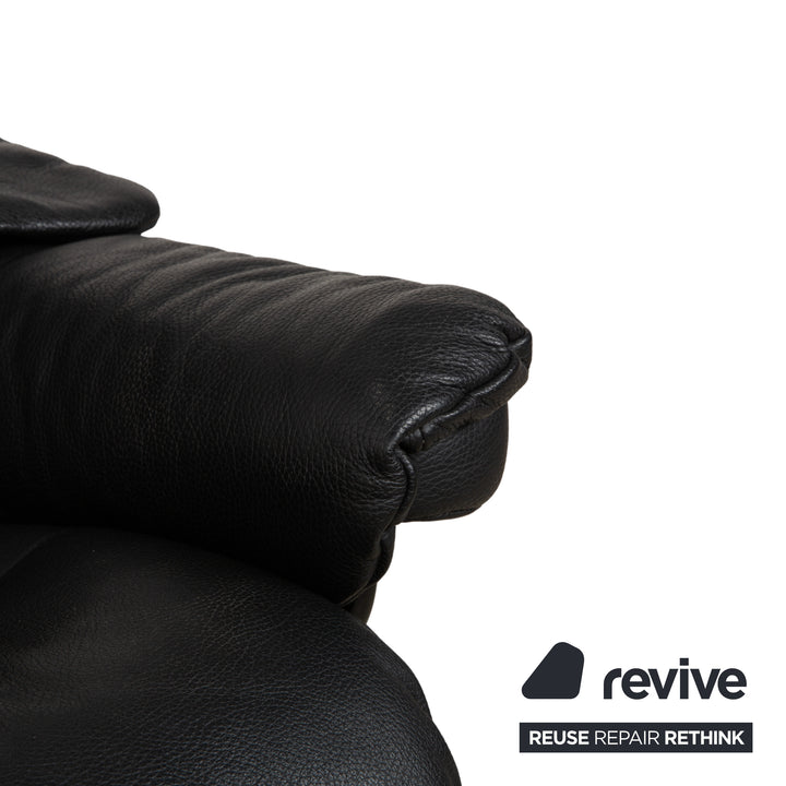 Stressless Reno Leather Recliner Black Manual Function