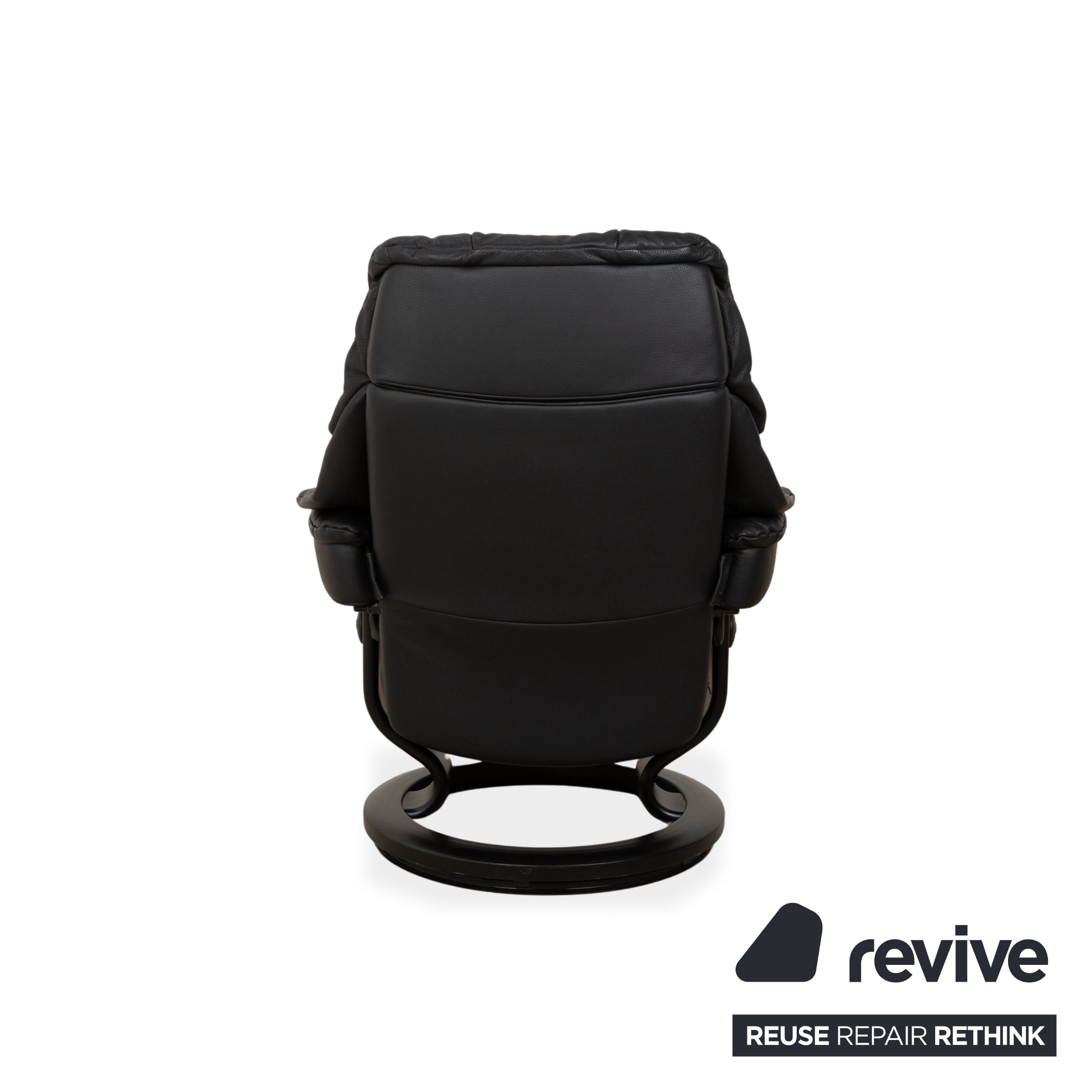 Stressless Reno Leather Recliner Black Manual Function