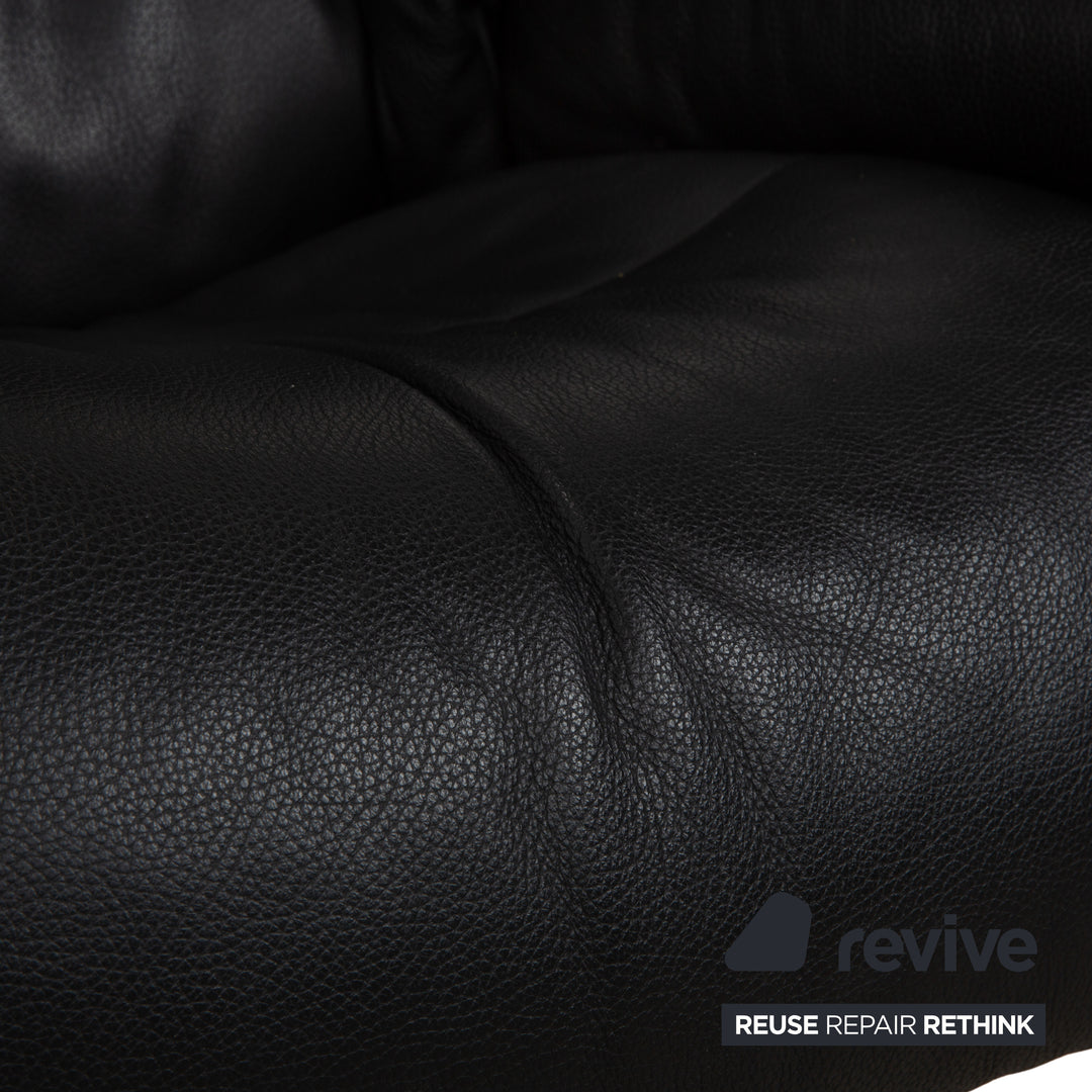 Stressless Reno Leather Recliner Black Manual Function