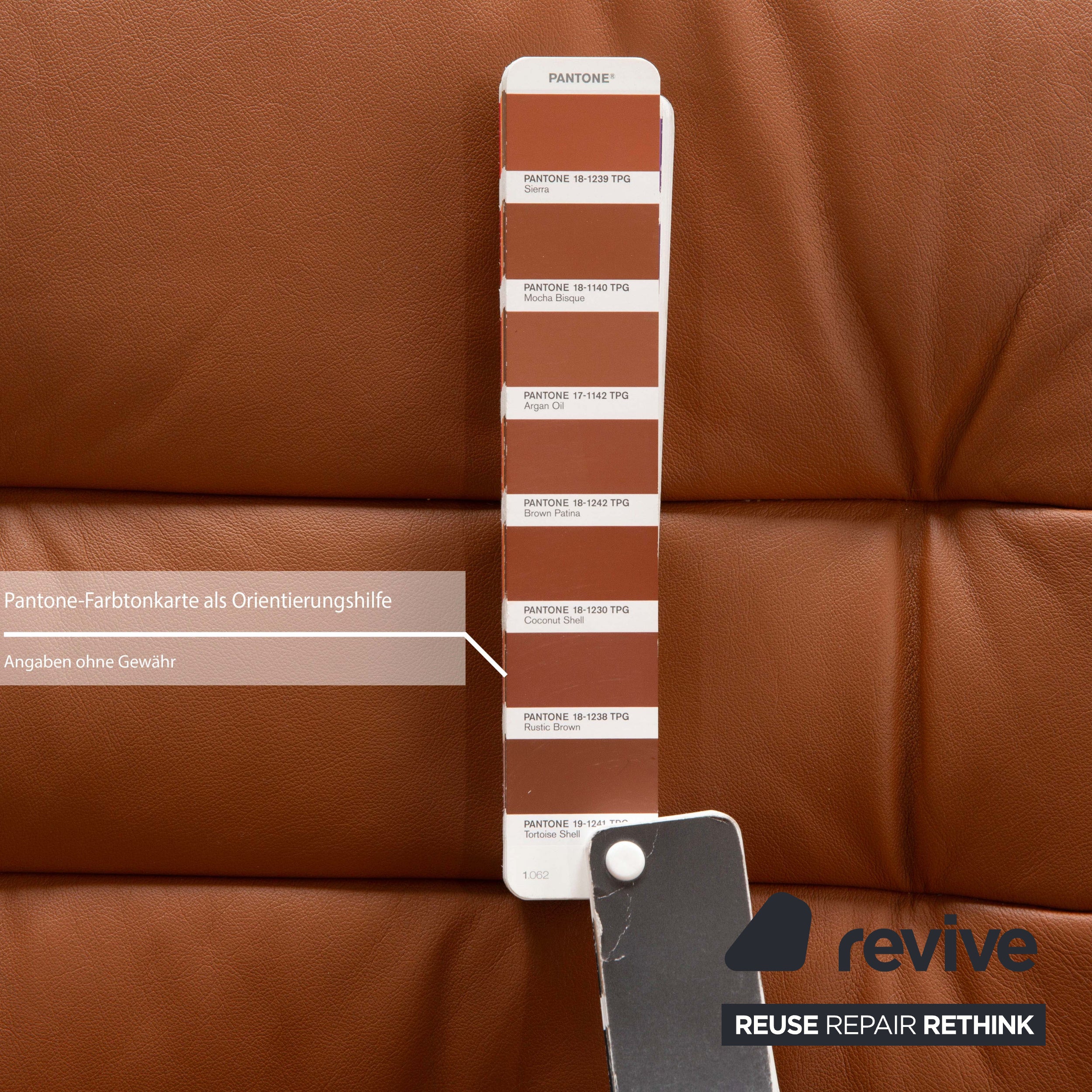 Stressless Sapphire Leather Three Seater Sofa Couch Brown Manual Function