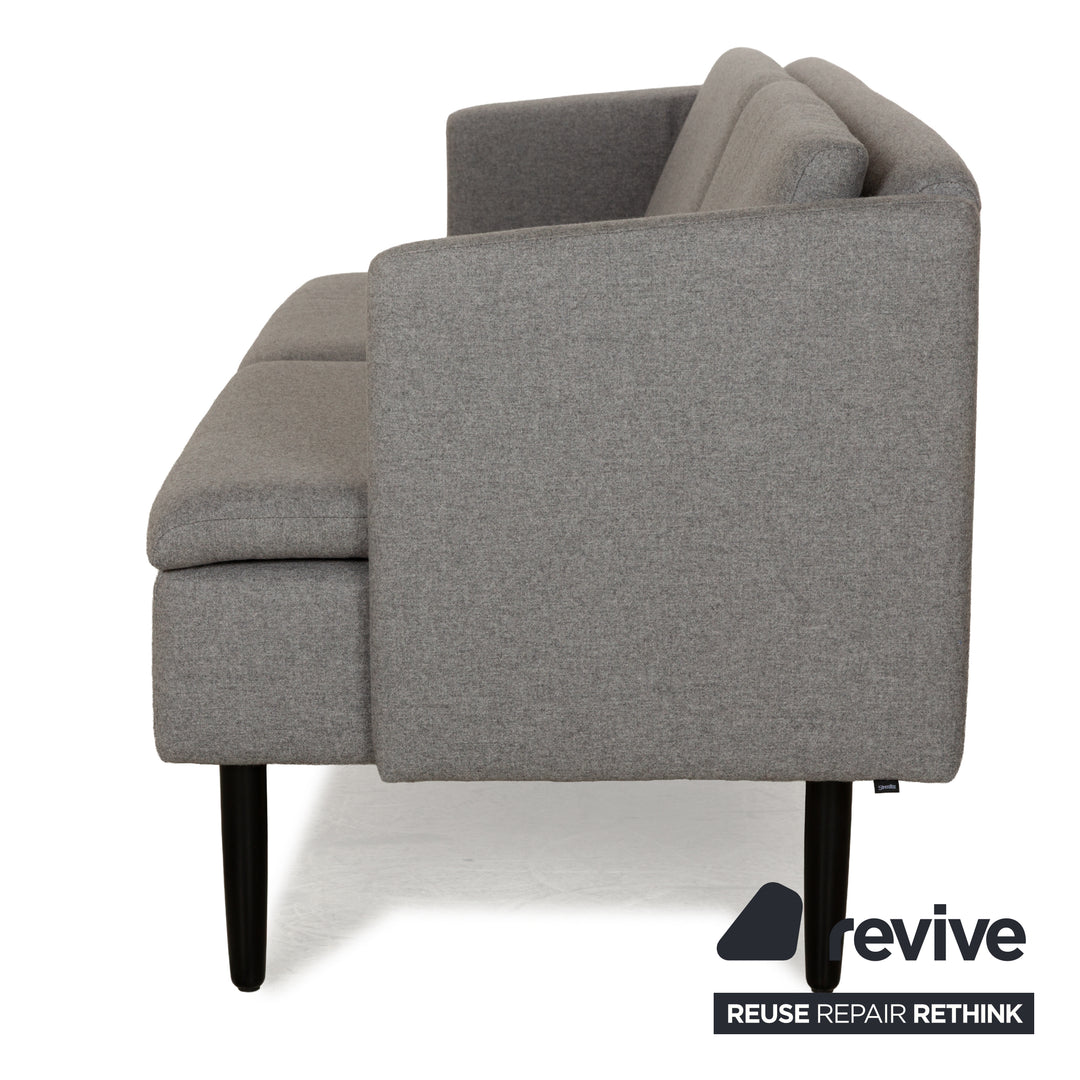 Stressless Spice Fabric Three-Seater Grey Sofa Couch
