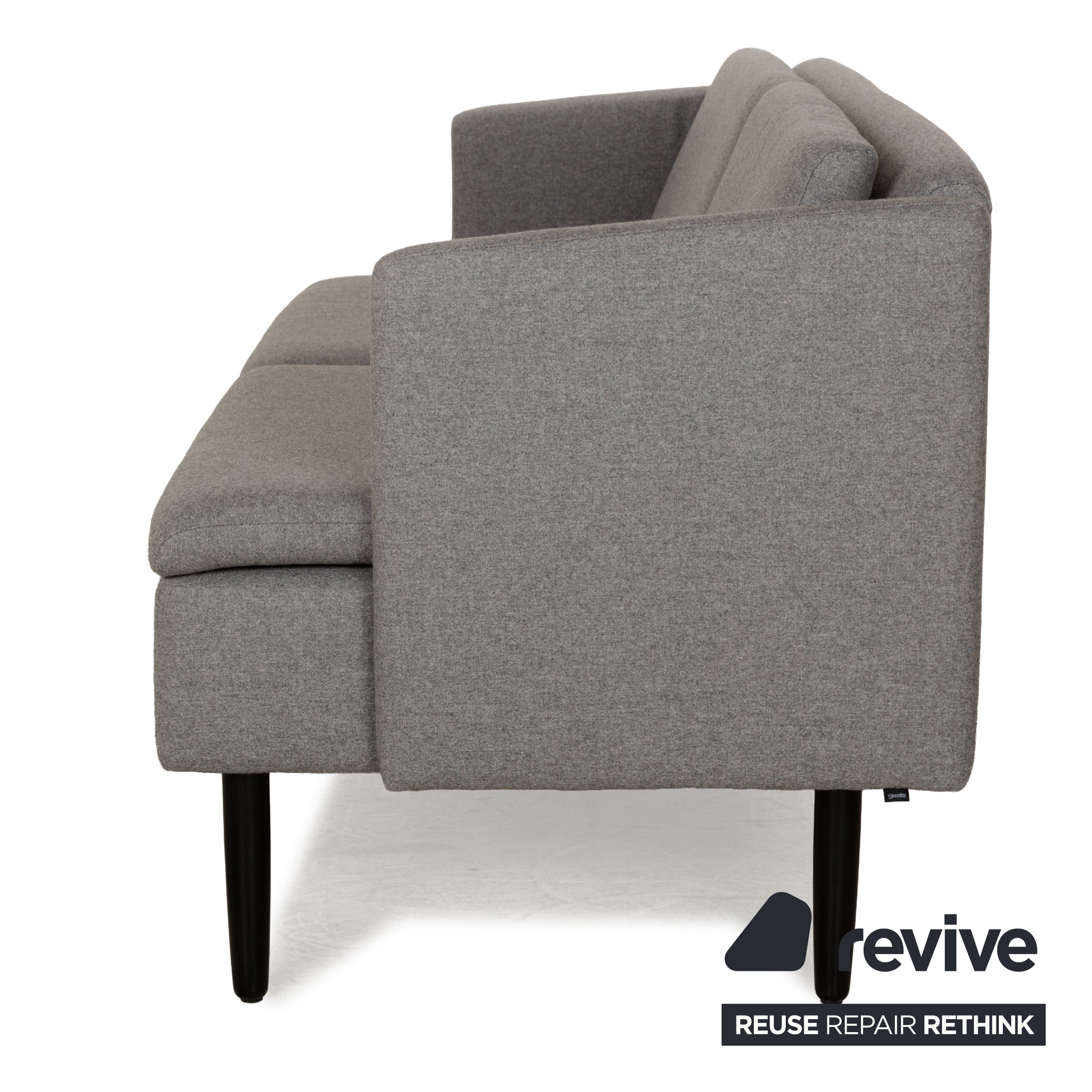 Stressless Spice Stoff Dreisitzer Grau Sofa Couch
