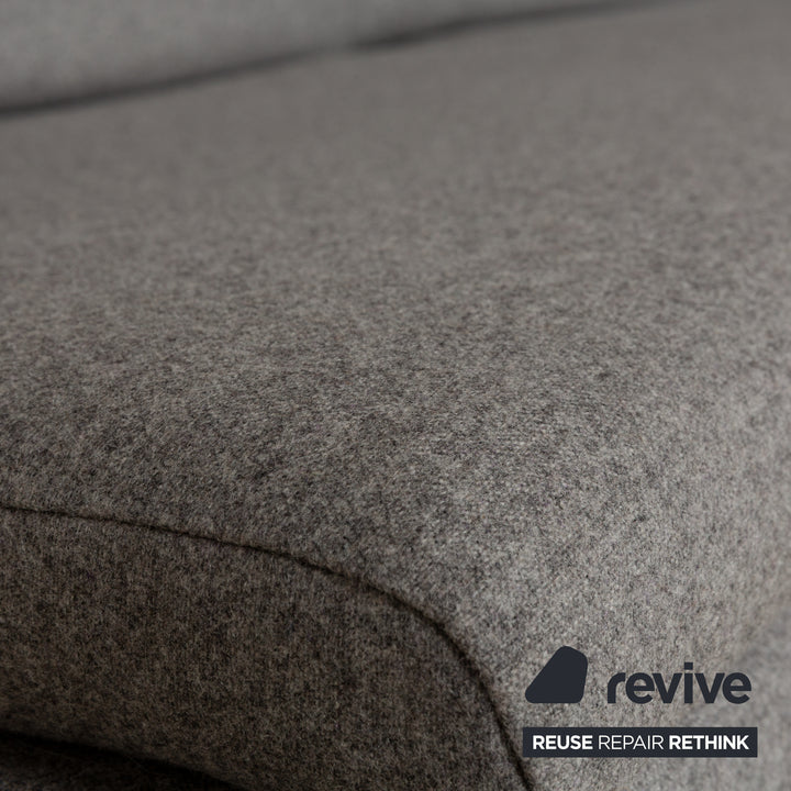 Stressless Spice Fabric Three-Seater Grey Sofa Couch