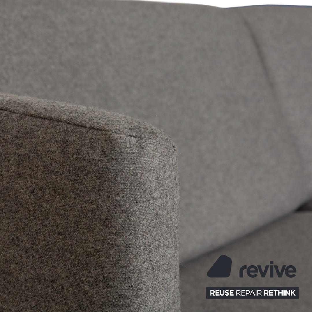 Stressless Spice Fabric Three-Seater Grey Sofa Couch