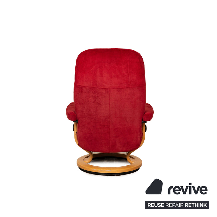 Stressless fabric armchair Red manual function relax function Size S