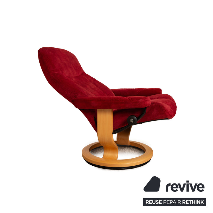 Stressless Stoff Sessel Rot manuelle Funktion Relaxfunktion Größe S