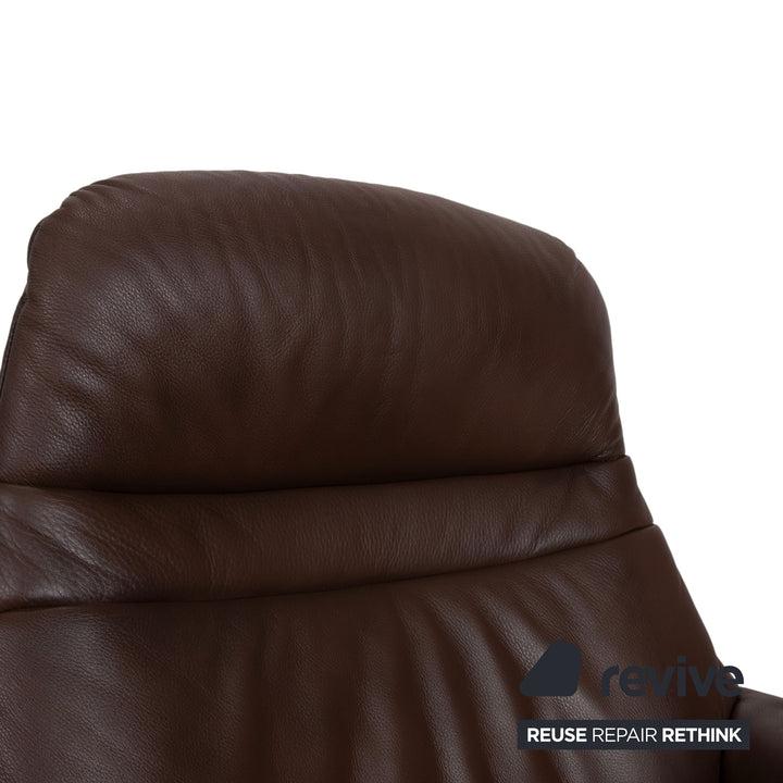 Stressless Sunrise Leder Sessel Braun Mokka Gr. L manuelle Funktion