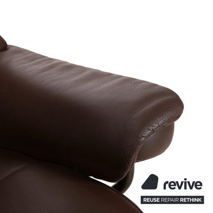 Stressless Sunrise Leder Sessel Braun Mokka Gr. L manuelle Funktion