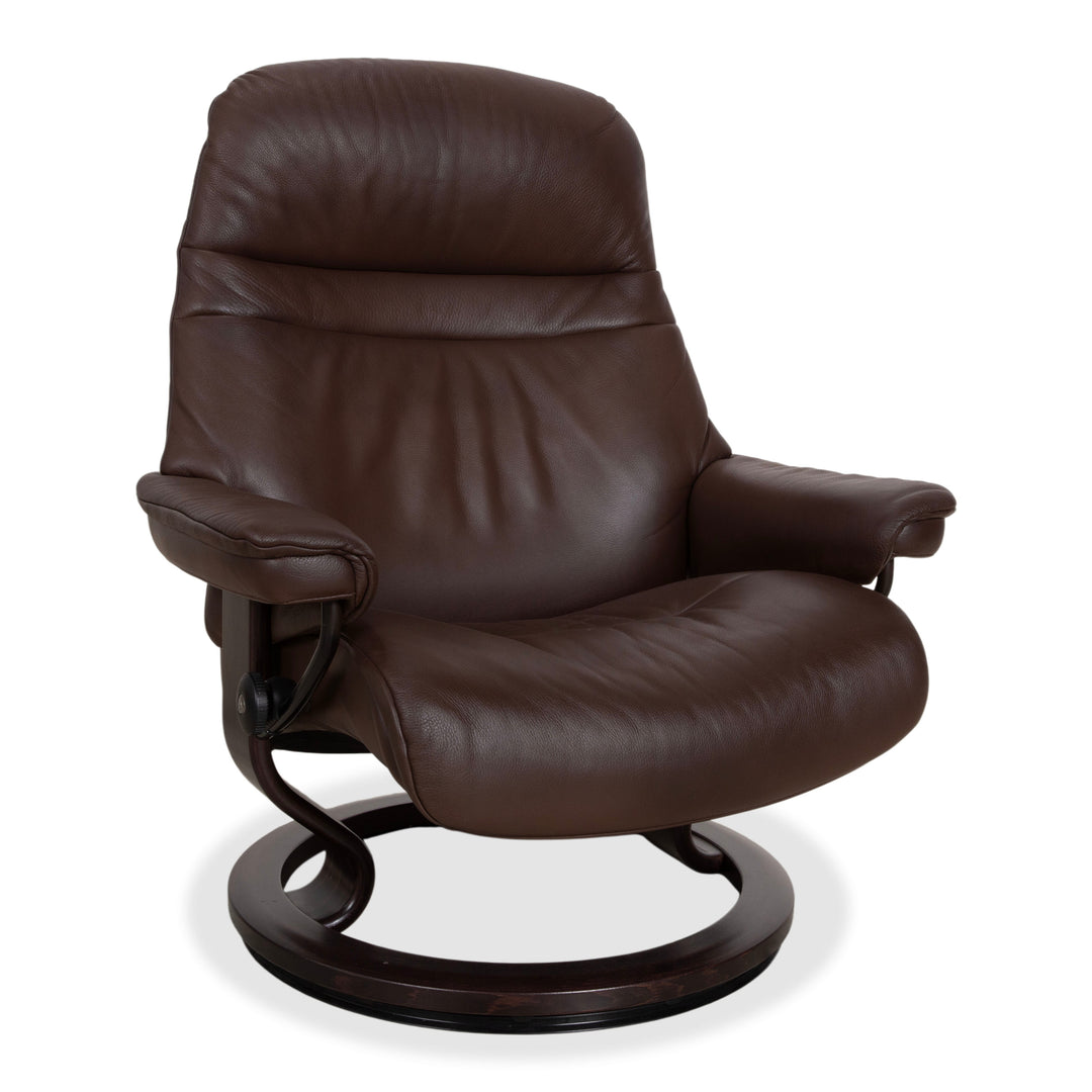 Stressless Sunrise Leder Sessel Braun Mokka Gr. L manuelle Funktion