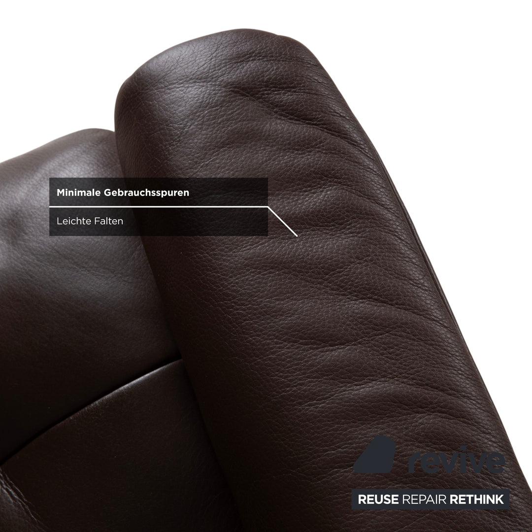 Stressless Sunrise Leder Sessel Braun Mokka Gr. L manuelle Funktion