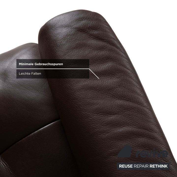 Stressless Sunrise Leder Sessel Braun Mokka Gr. L manuelle Funktion