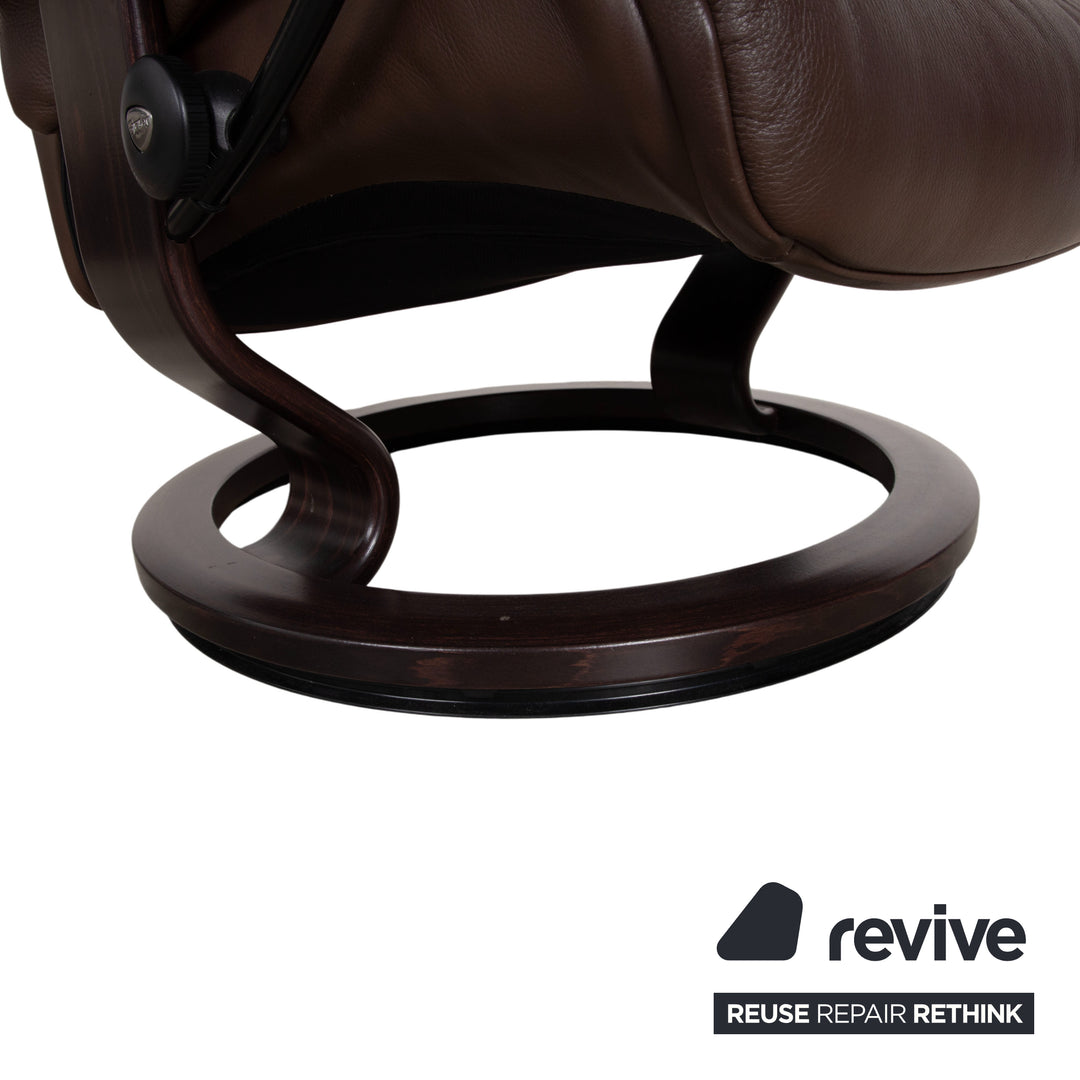 Stressless Sunrise Leder Sessel Braun Mokka Gr. L manuelle Funktion
