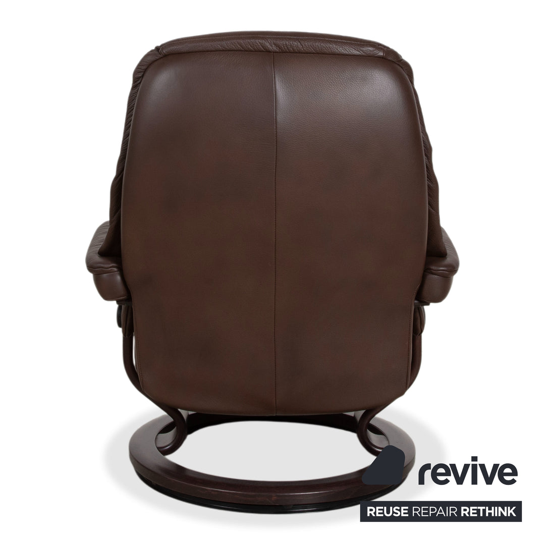 Stressless Sunrise Leder Sessel Braun Mokka Gr. L manuelle Funktion