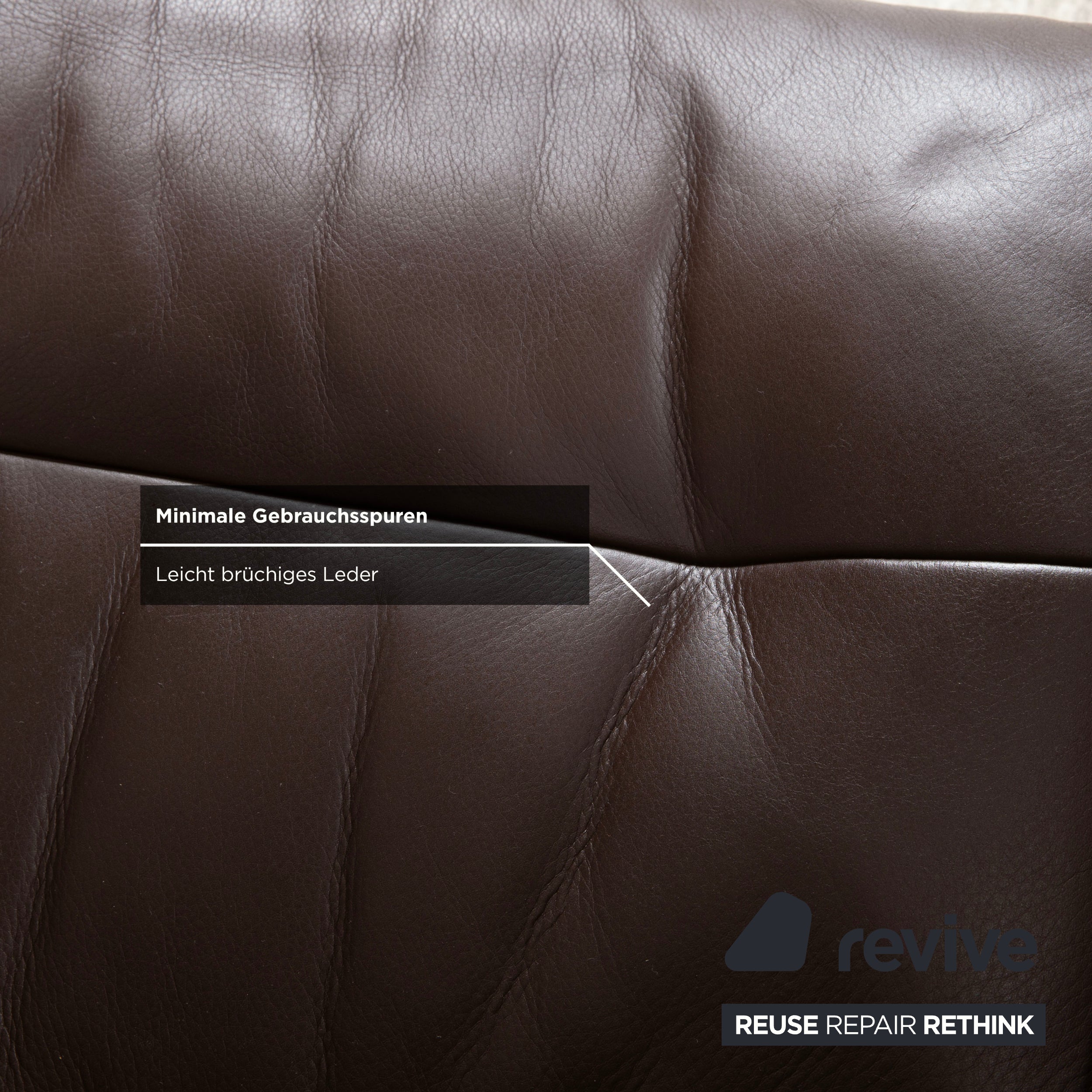Stressless Sunrise Leather Recliner Brown Mocha Size L Manual Function